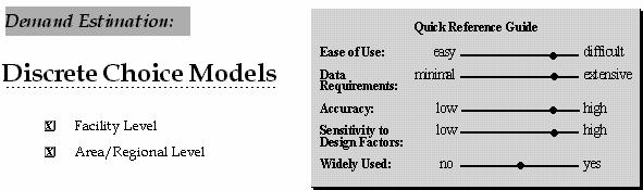 Demand Estimation: Aggregate Behaviour Studies