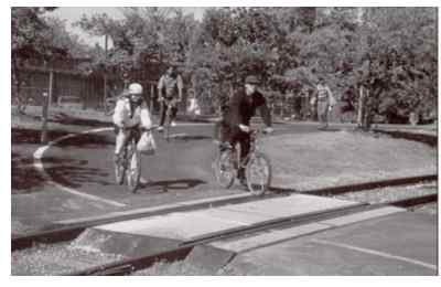 Photo of bicycles on path