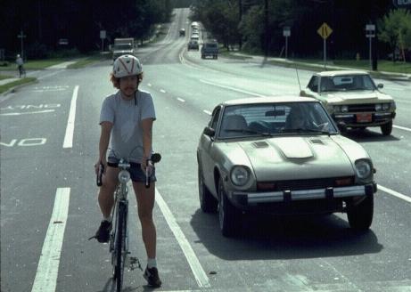 Photo of a bike lane