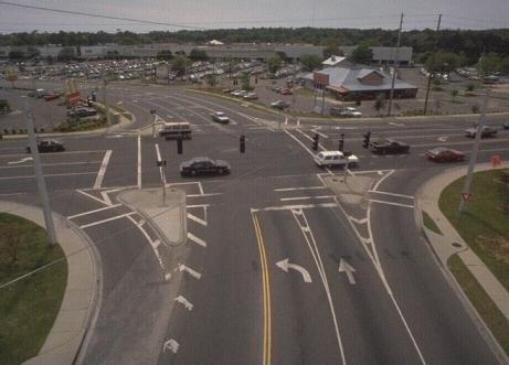 aerial photo of a large intersection