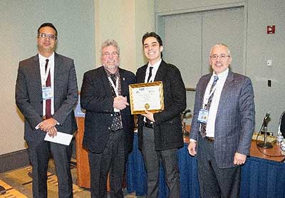 Joseph Lucey was recognized as the first place winner in the undergraduate category.