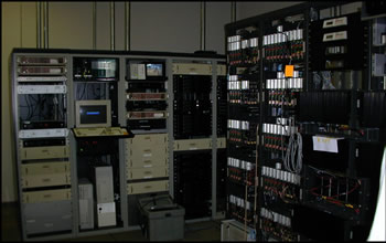 The centralized ESCM system server shown here, used for initial testing, enables authorized personnel to process manifests via the Internet.
