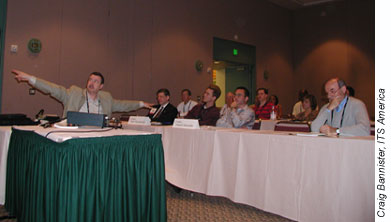 Dr. Joseph Peters speaking at a workshop