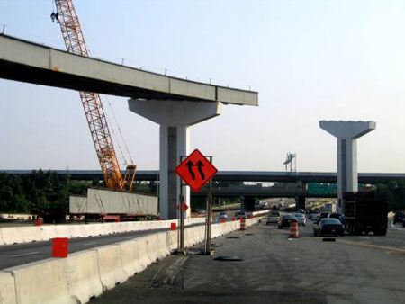 Springfield, VA interchange constuction work