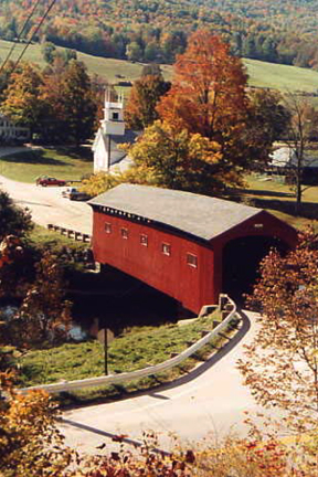 Photo of a covered bridge