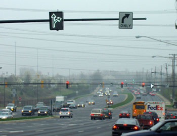 Photo of a busy intersection