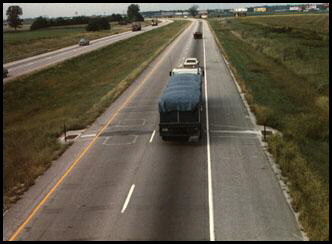 weigh-in-motion system on roadway