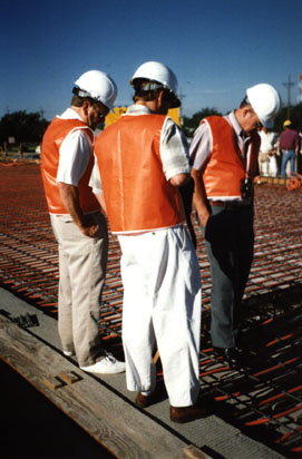 TWG members inspect construction of the North 15th Avenue Bridge