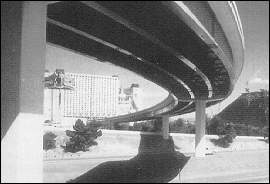 Curved steel bridge