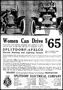 Print car advertisement directed toward women.