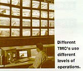 Different TMC's use different levels of operations. Photo of a TMC 
