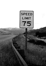 Speed Limit 75 sign