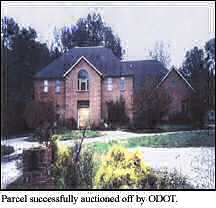 Parcel successfully auctioned off by ODOT.