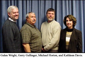 Galen Wright, Gerry Gallinger, Michael Horton, and Kathleen Davis.