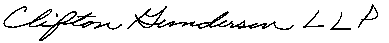 Signature of Clifton Gunderson