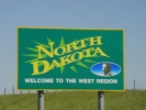 Photo of North Dakota state welcome sign