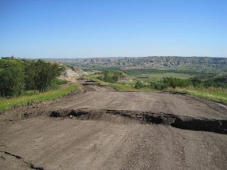 ND 22 about 14 miles north of Killdeer.