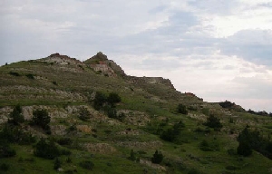 Rock formations, Theodore Roosevelt National Park.