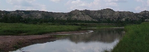 Little Missouri River Crossing near the Elkhorn Ranch Unit, Theodore Roosevelt National Park.