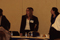 Eisenhower Fellows chatting with Panel Members at Innovative Doctoral Research Showcase