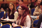 Eisenhower Fellow asks question during Innovative Doctoral Research Showcase