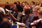 Eisenhower Fellow asks question during Innovative Doctoral Research Showcase