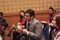 Eisenhower Fellow asks question during Innovative Doctoral Research Showcase