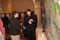 Napa Valley College student conversing with OTS Director Ms. Amy Lucero at Poster Session I