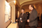 Eisenhower Fellow Jake Brady conversing with visitor at Poster Session I