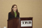 Eisenhower Fellow Allison Daniello presents during Eisenhower Research Showcase