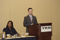 Eisenhower Fellow Nathan Bower presents during Eisenhower Research Showcase