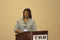 Eisenhower Fellow Brienna Jones presents during Eisenhower Research Showcase