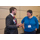 Thomas Batey chats with OTS Director Amy Lucero during Eisenhower Networking Reception