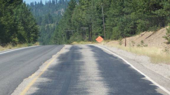 photo of a two lane road