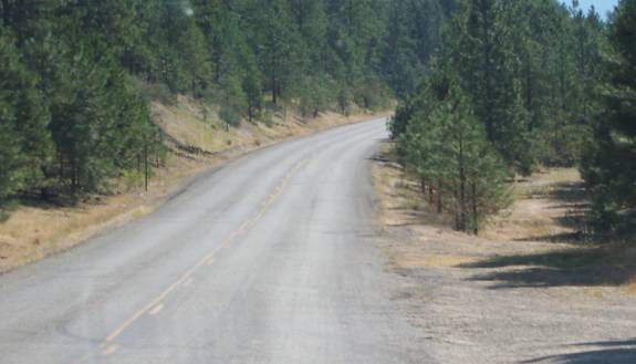 photo of a two lane road