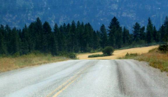 photo of a two lane road