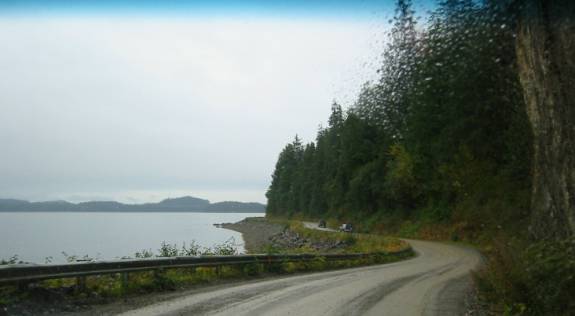 photo of a road by water