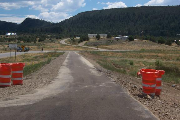 photo of a bike path