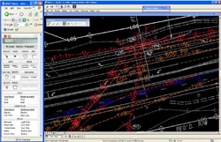 Screenshot from the Georgia DOT's Utility Redline software program