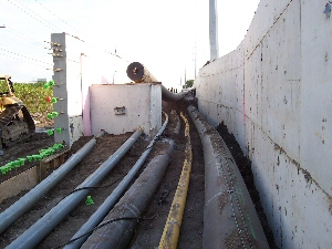 Links I Utility Corridor during construction