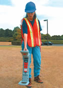 There are four pictures on this page showing types of locating equipment as follows: top-left: Radiodetection RD400 & RD500; top-right: Schonstedt MAC 57 Bx; bottpm-left: Fisher TW-6; and bottom-right: Metrotech 810 & 850.