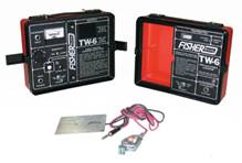 There are four pictures on this page showing types of locating equipment as follows: top-left: Radiodetection RD400 & RD500; top-right: Schonstedt MAC 57 Bx; bottpm-left: Fisher TW-6; and bottom-right: Metrotech 810 & 850.