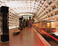 Photo: Metro Station in the Washington Metropolitan Area Transit Authority (WMATA).