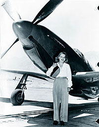 Photo: Jacqueline Cochran, first woman to break the sound barrier, May 18, 1953.